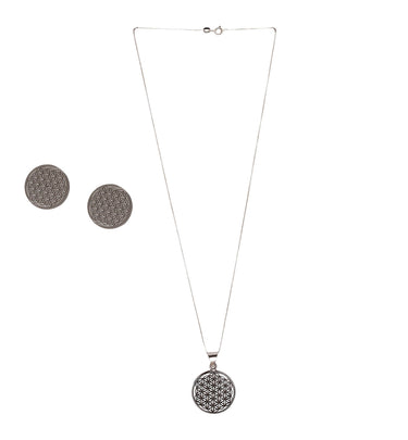 Set Flor de la Vida Plata